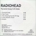 Pyramid Song & bsides promo CD
